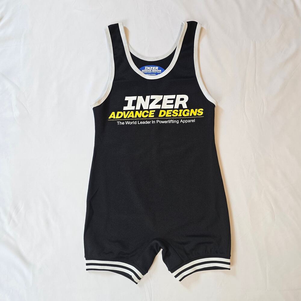 Women's Black Singlet with White Trim